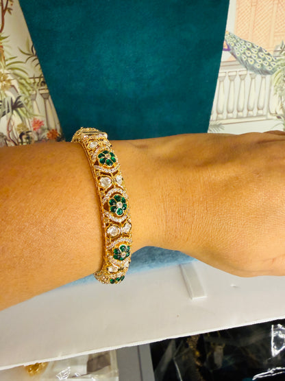 Moissanite epoxy sleek bangles