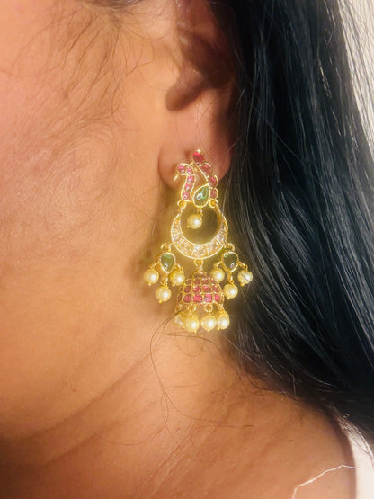 Khaga - mini bird jhumkas