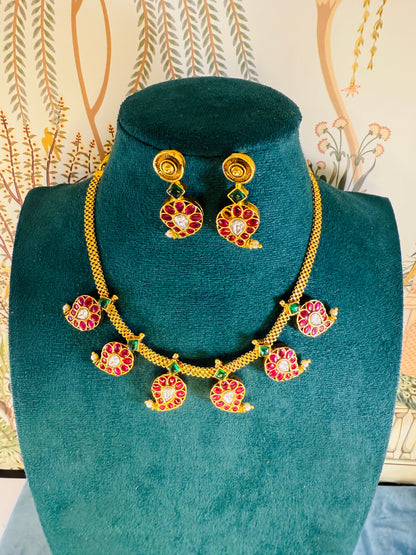 Reversible 2-in-1 mango necklace
