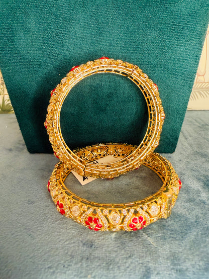 Moissanite epoxy sleek bangles