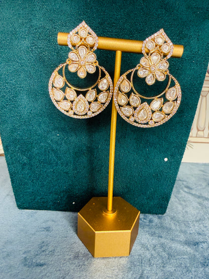 A04 Premium Kundan earrings