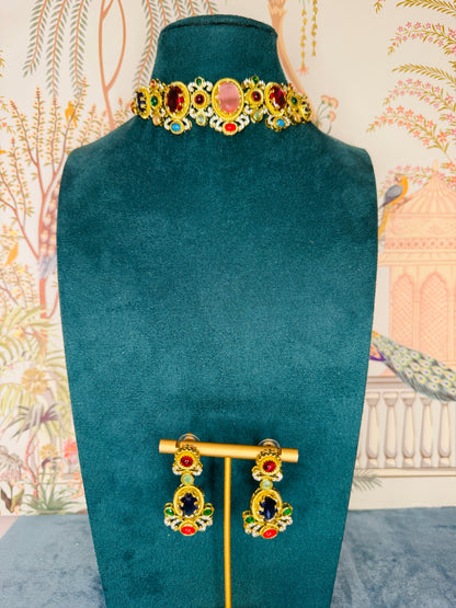 Sabyasachi inspired fusion necklace