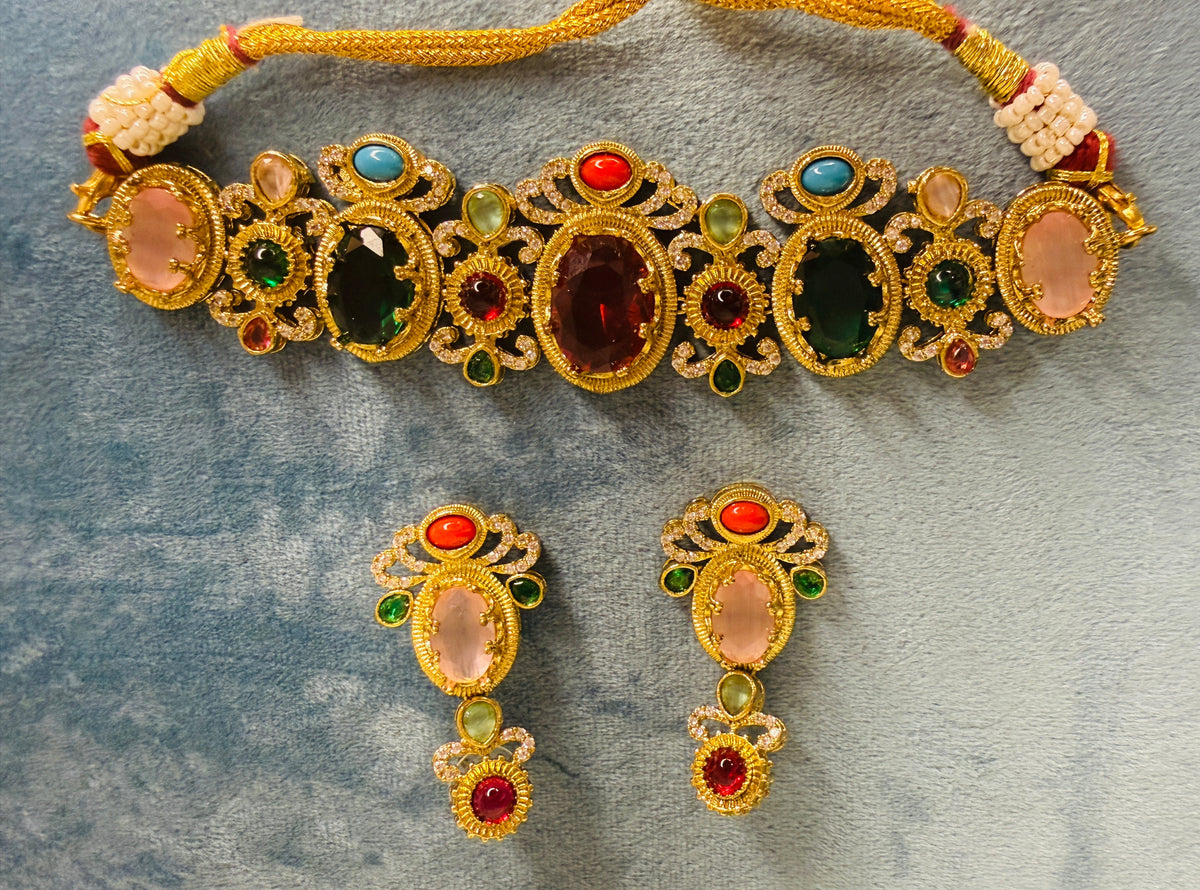 Sabyasachi inspired fusion necklace