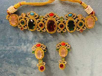 Sabyasachi inspired fusion necklace