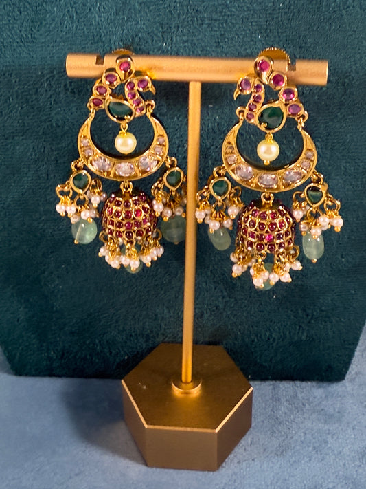 Chand- Chandbali jhumkas
