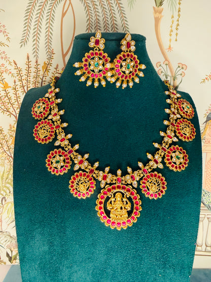 Traditional bottumala Jadau look- long and short option