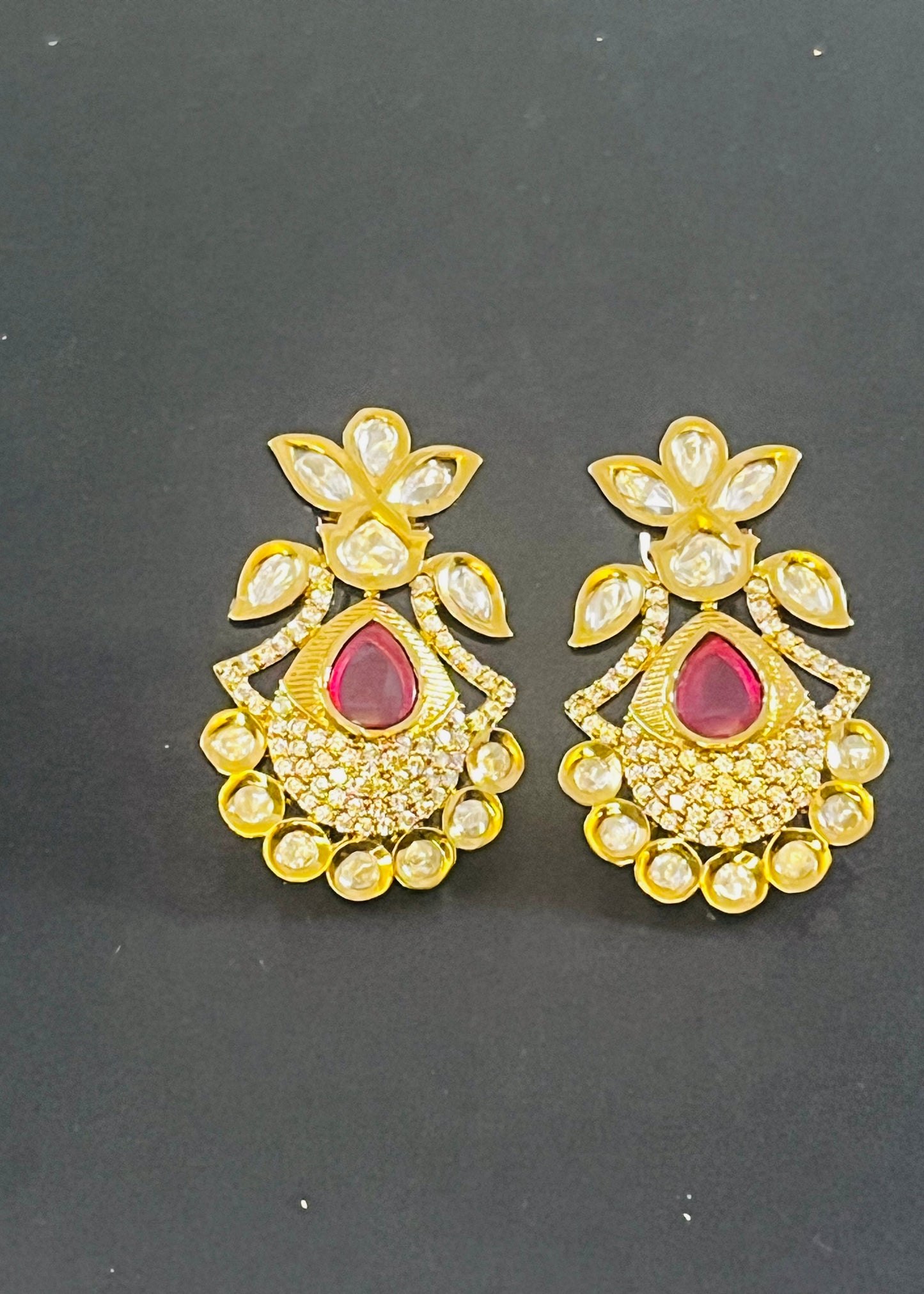 Aabha Premium Kundan earrings