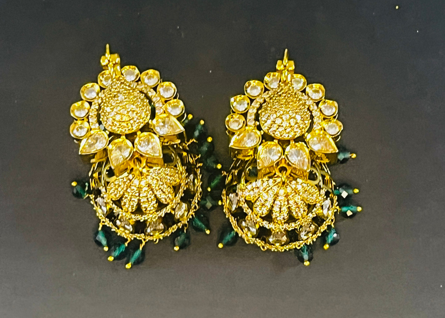 Aabha victorian jhumkas big size