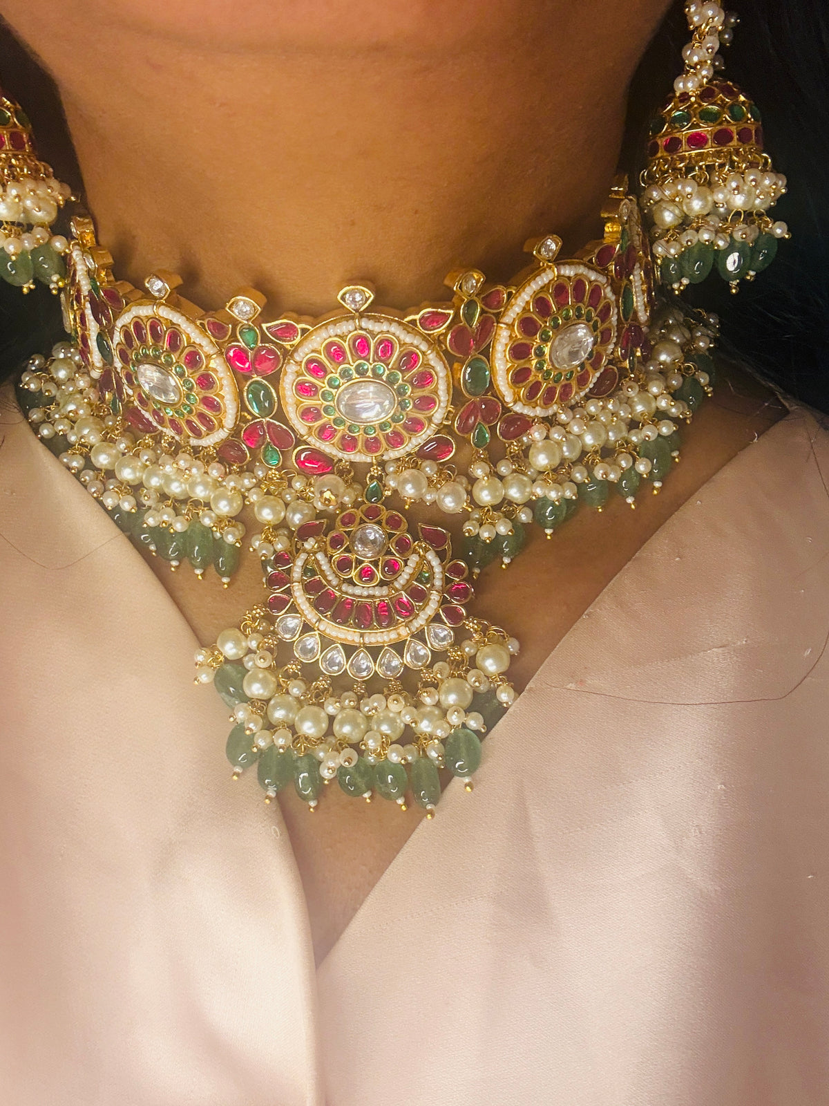 Bridal Jadau look choker