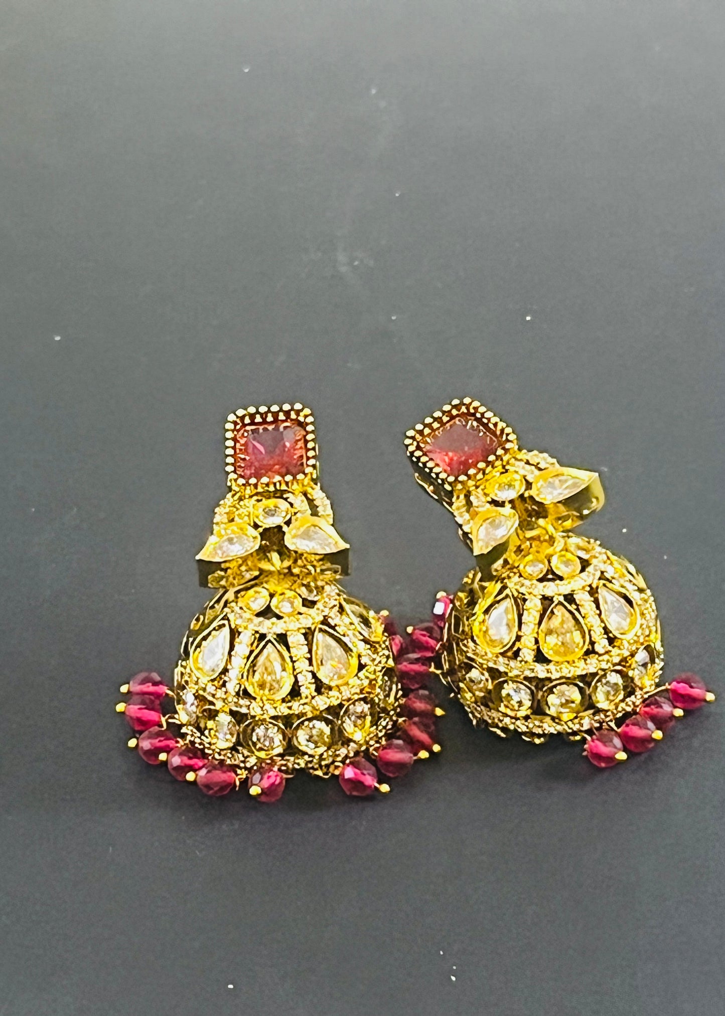 Aabha victorian jhumkas big size