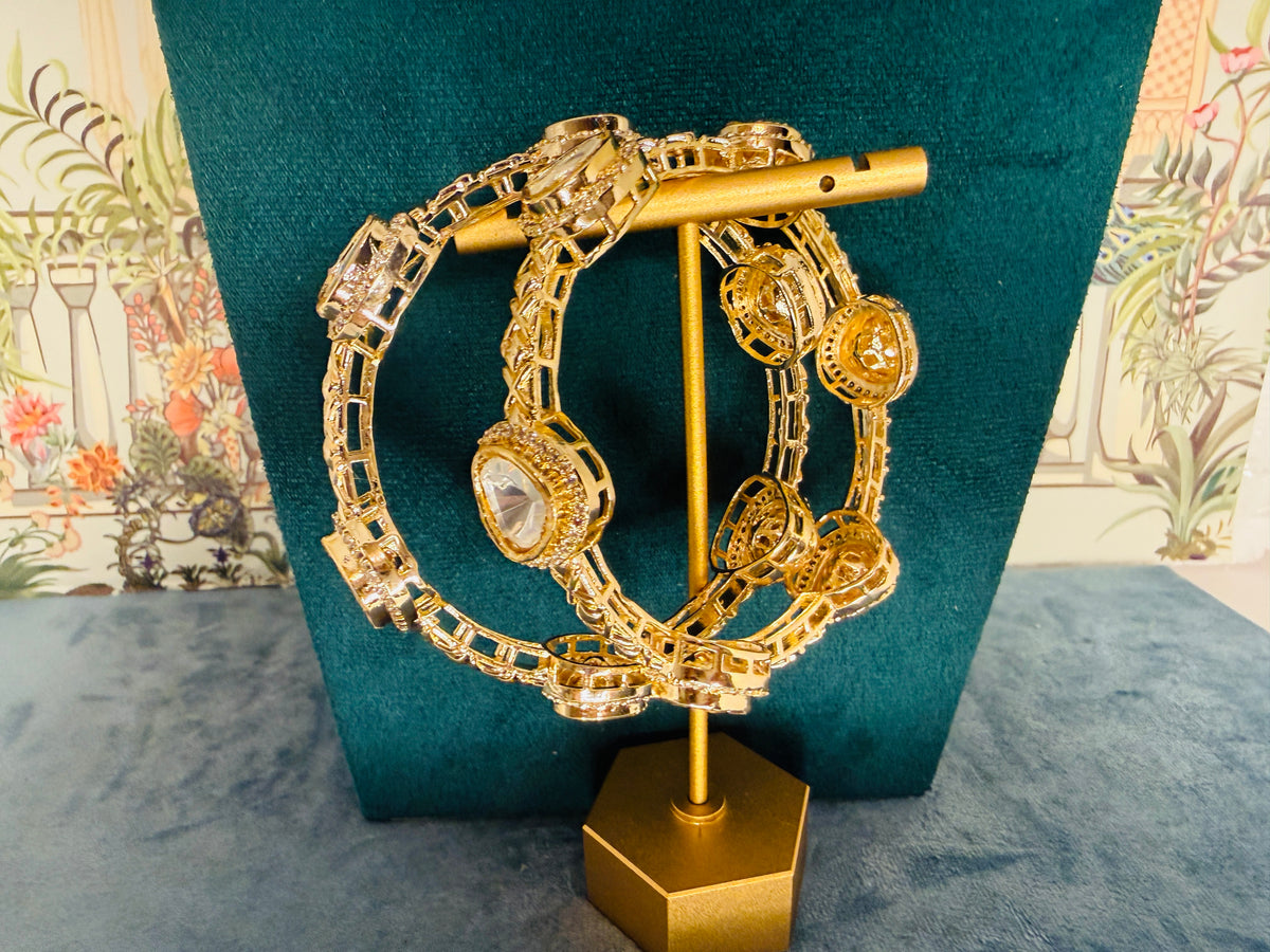 Moissanite look bangles