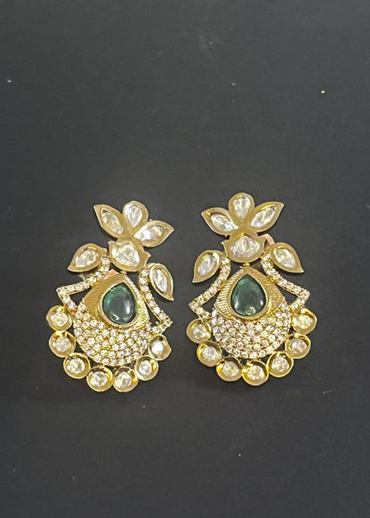 Aabha Premium Kundan earrings