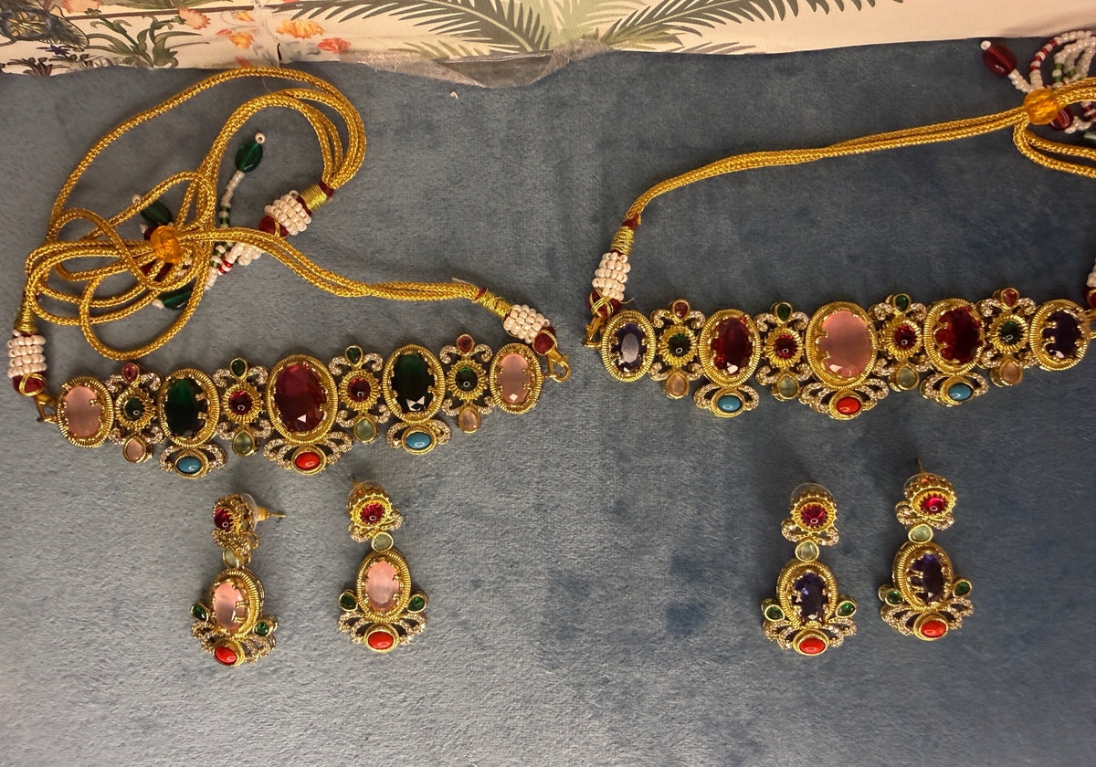 Sabyasachi inspired fusion necklace