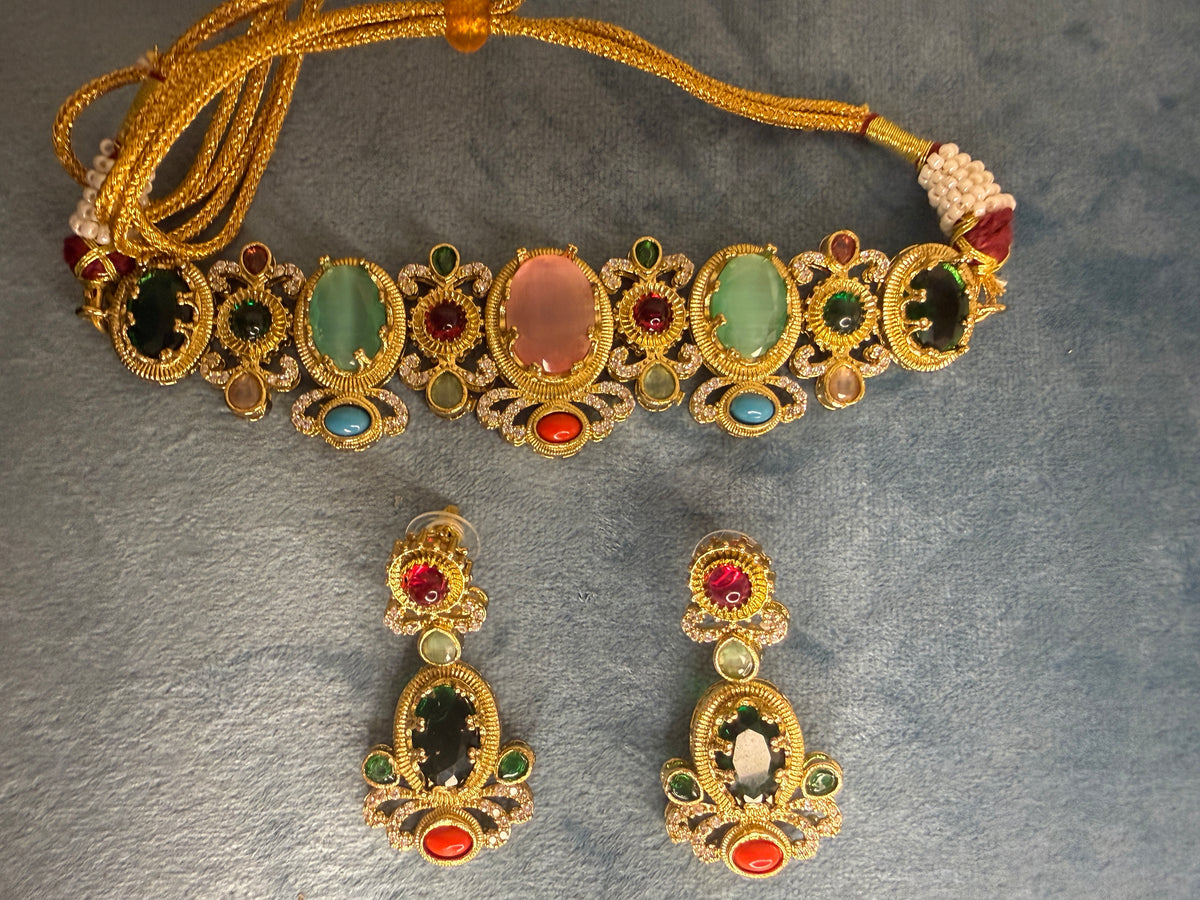 Sabyasachi inspired fusion necklace