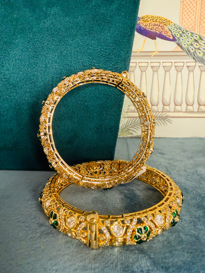 Moissanite epoxy sleek bangles