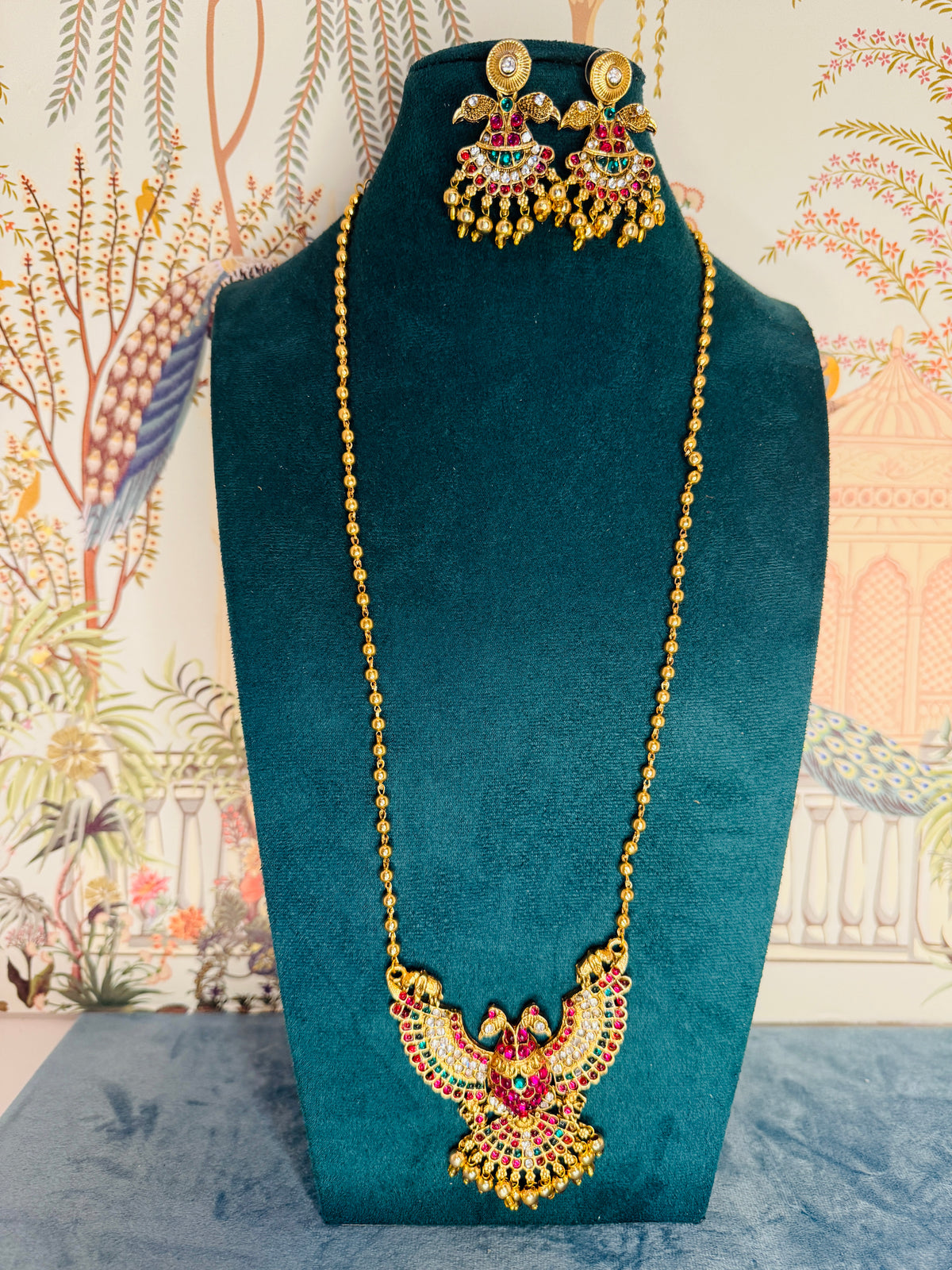 Garuda Pendant matar mala in 2 color options