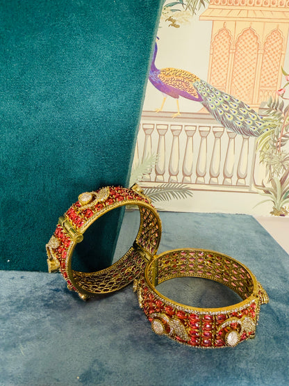 Ad stones openable bangles