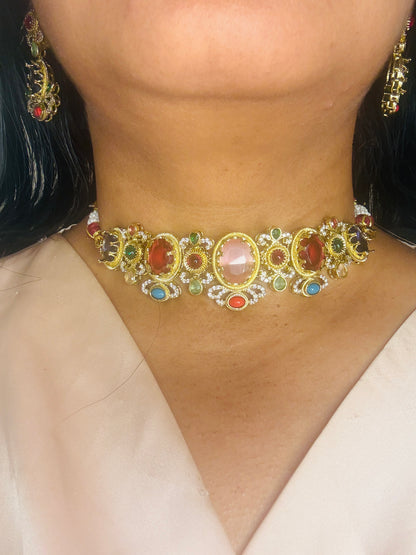 Sabyasachi inspired fusion necklace