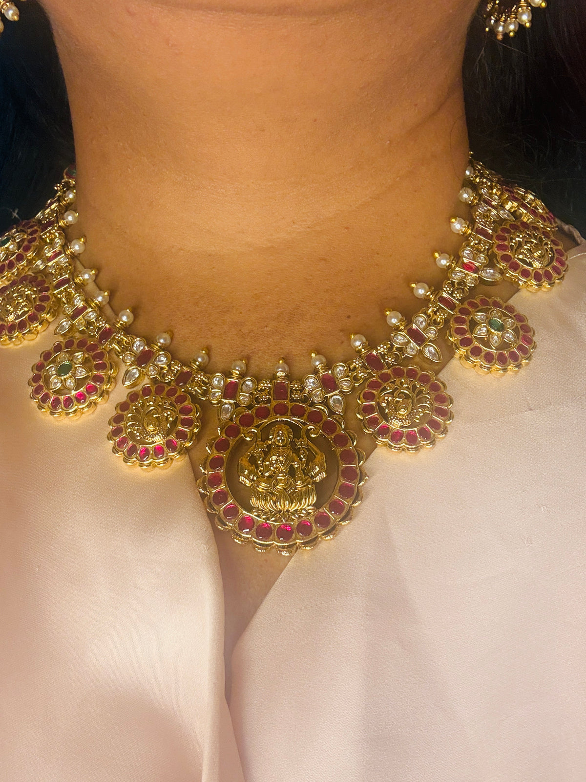 Traditional bottumala Jadau look- long and short option