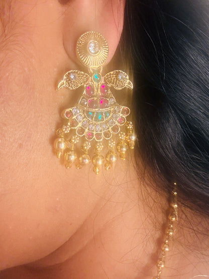 Garuda Pendant matar mala in 2 color options