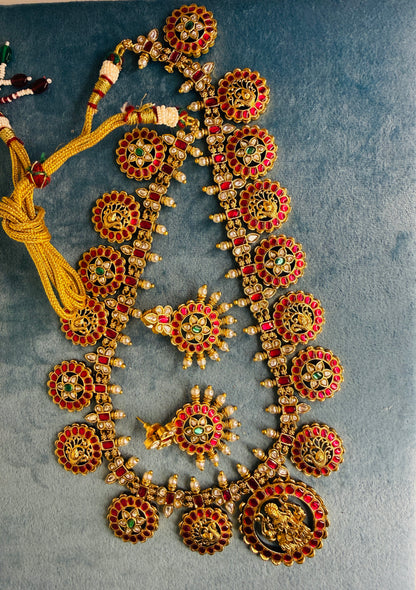 Traditional bottumala Jadau look- long and short option