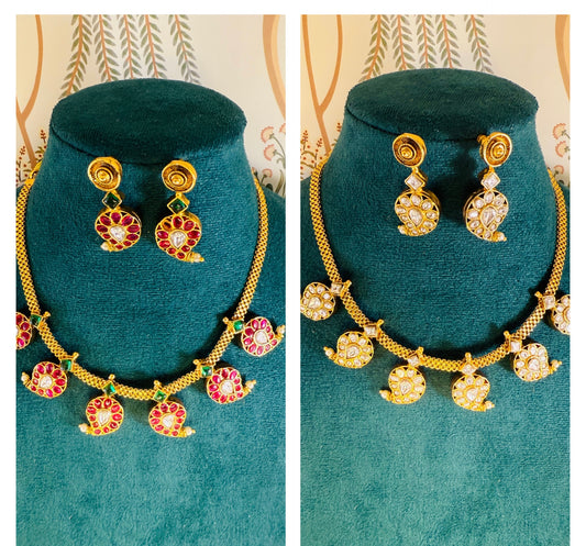 Reversible 2-in-1 mango necklace