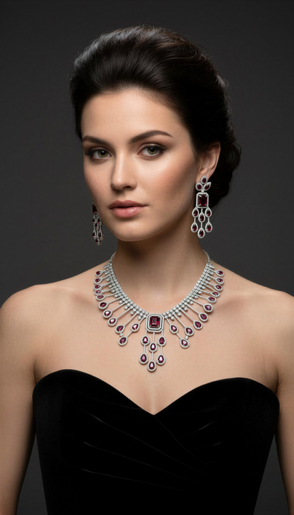 Aadya- Red Ad heavy set