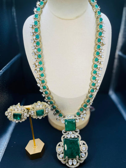 Abhika- Moissanite polki and real doublet
