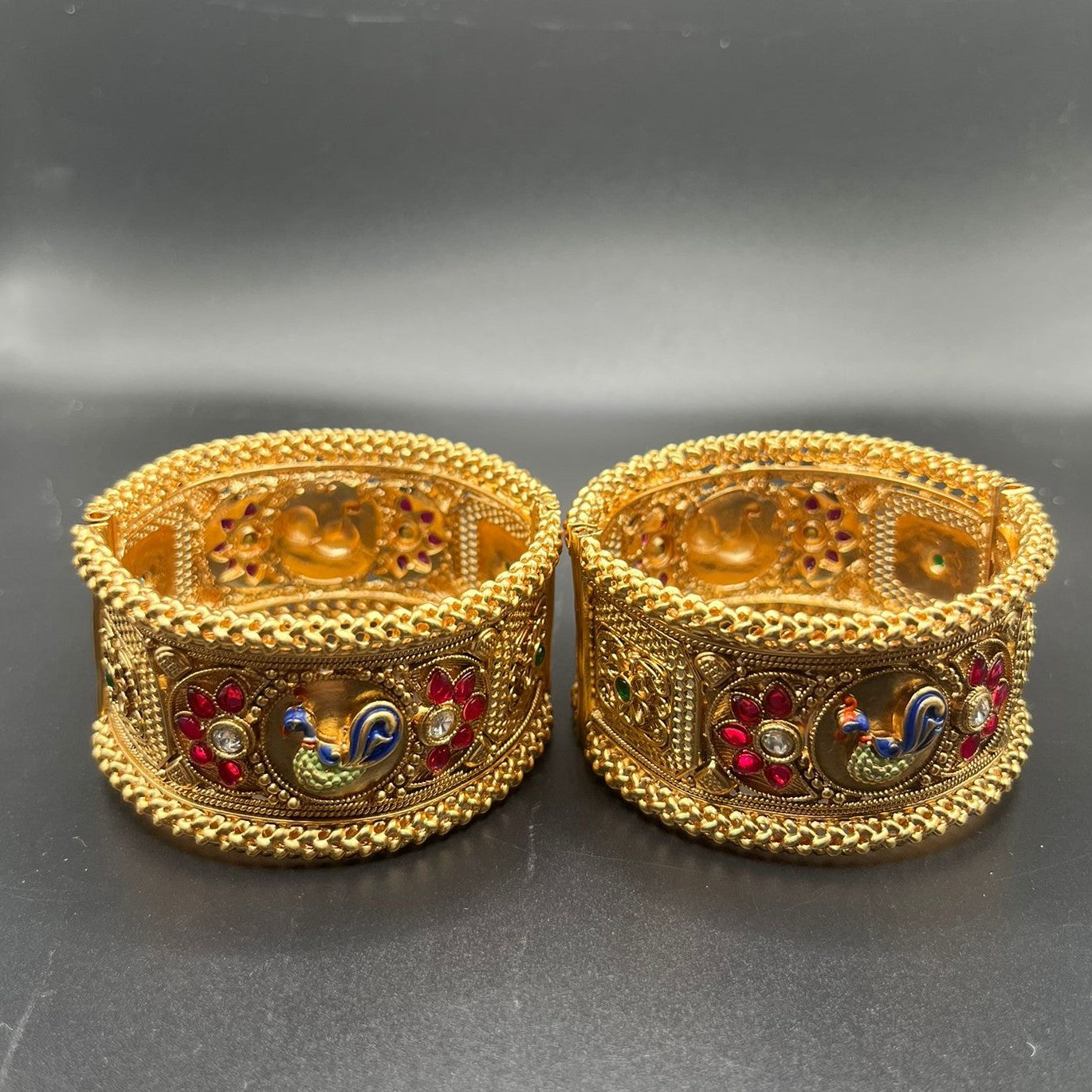 RK-001 Broad peacock bangles