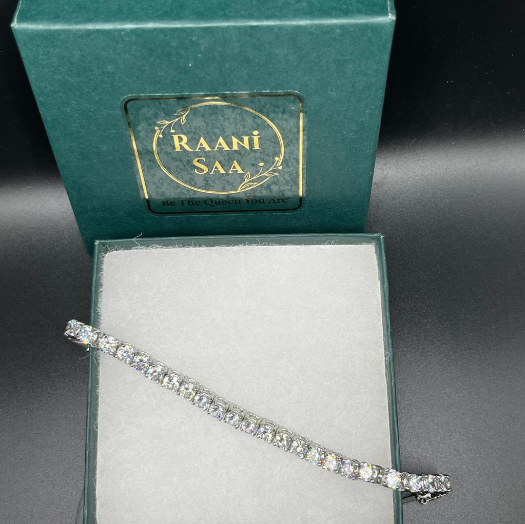 Tennis bracelet diamond look Cubic Zirconia jewelry