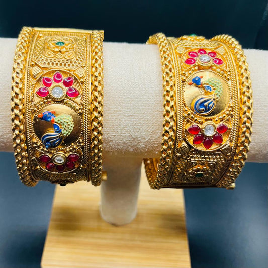 RK-001 Broad peacock bangles