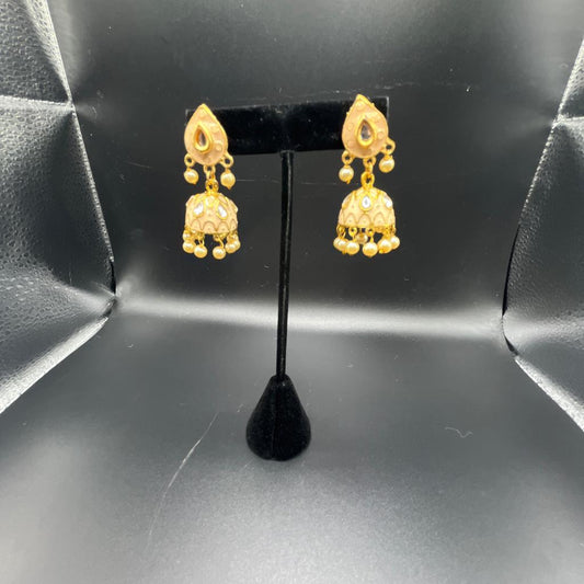 Jhumkas kundan meena