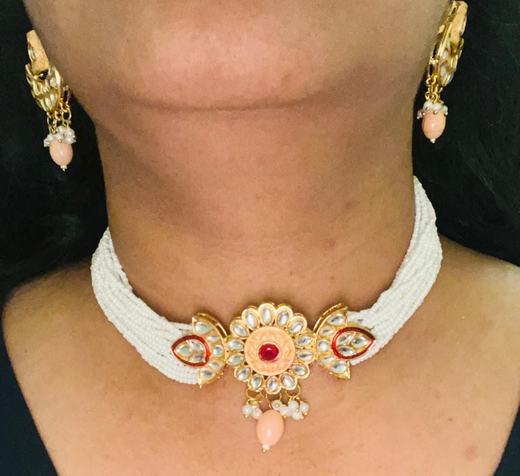 meena choker necklace