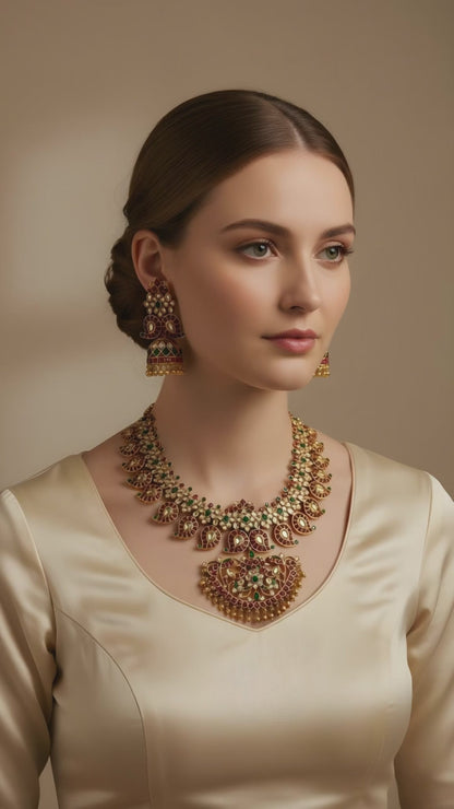 Amram- Multi beads mango set